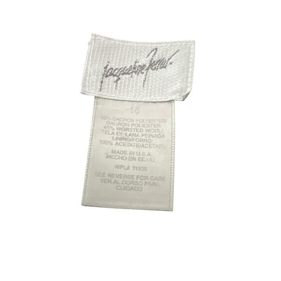 Jacqueline Feral Black Pencil Skirt with kick pleat size 16. - Picture 5 of 7